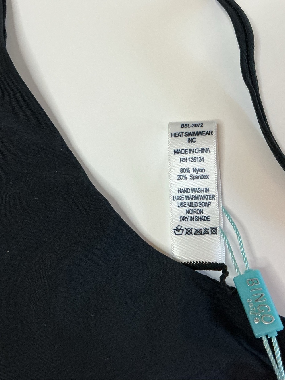 Bingo Surf Triangle Bikini Top with Criss Cross Front NWT - Picture 5 of 7